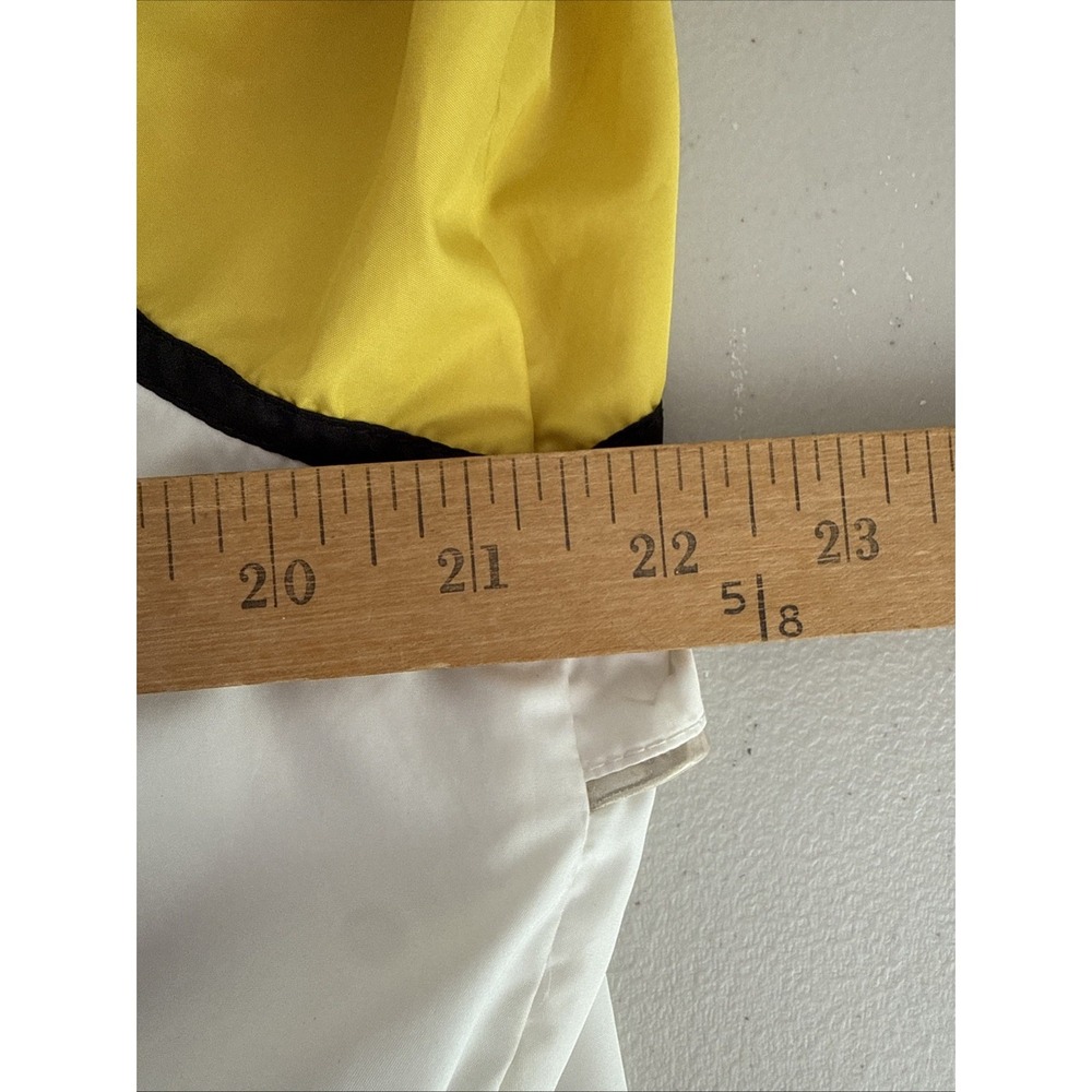 Vintage 90's Nike Men's Yellow White Zip Up Windbreaker Size Medium Retro READ - Picture 12 of 14